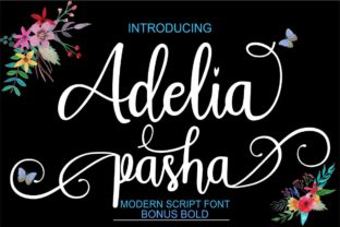 Adelia Pasha Font: A Playful Script for Editorial Design
