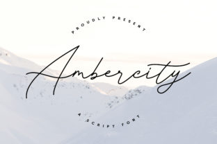 Ambercity Font: A Handwritten Typeface for Editorial Elegance