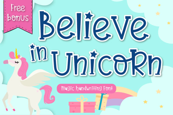 Believe in Unicorn Font: A Playful Typeface for Creative Projects