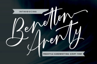 Benetton Arenty: A Handwritten Font for Creative Makers