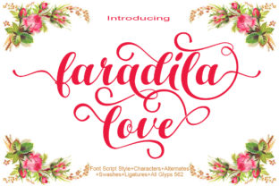 Faradila Love: A Script Font for Editorial Elegance