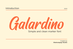 Galardino: A Handwritten Font That Feels Just Right