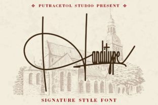 Handitype: A Signature Script Font for Crafters and Product Makers