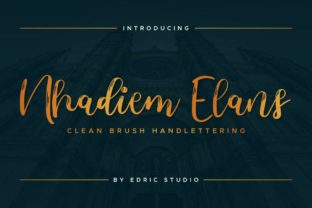 Nhadiem Elans: A Handwritten Typeface for Modern Web Design