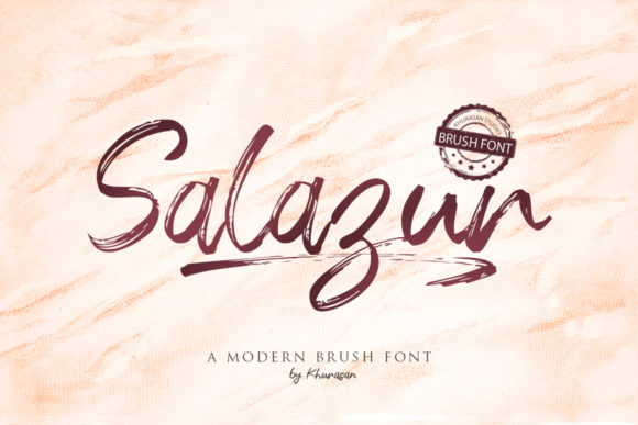 Salazur: A Handwritten Font for Modern Editorial Design