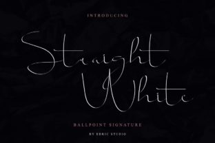 Straight White: A Timeless Script Font for Modern Web Design