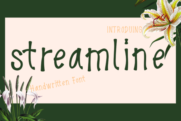 Streamline: A Script Font with Subtle Elegance