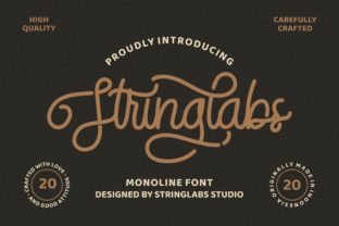 StringLabs: A Modern Script Font for Memorable Marketing