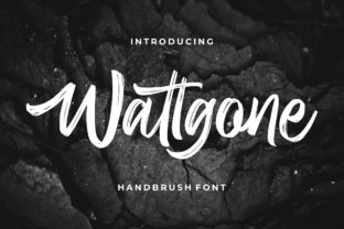 Wattgone: A Modern Handwritten Font for Crafters and Creators